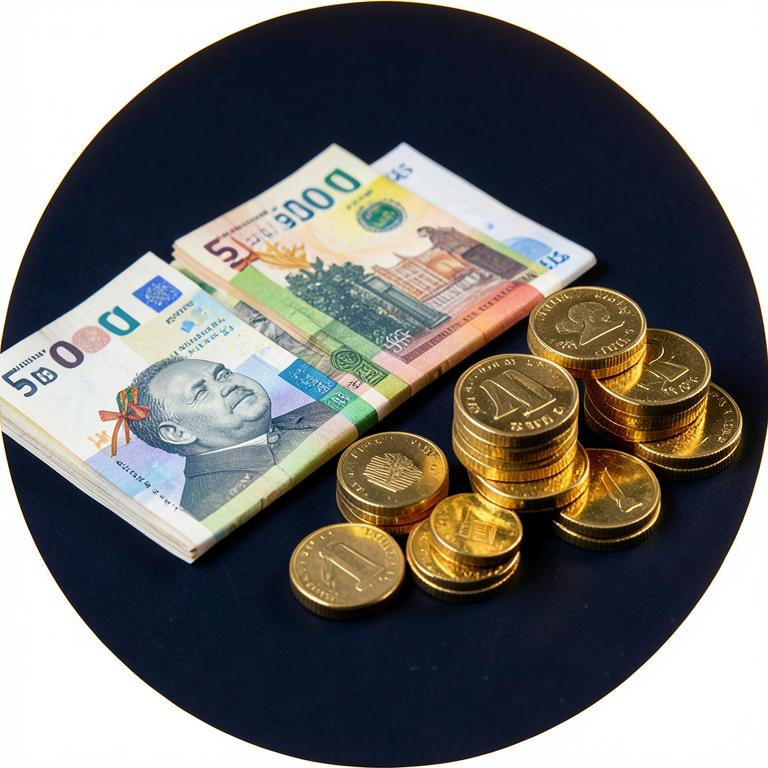 Cédulas e moedas